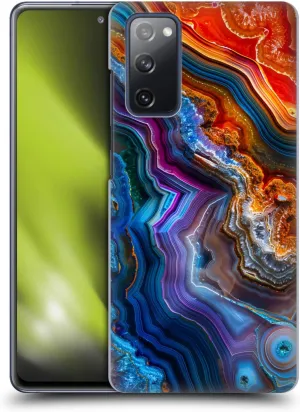Head Case Designs Officially Licensed Haroulita Multicolor Agates Hard Back Case Compatible with Samsung Galaxy S20 FE / 5G