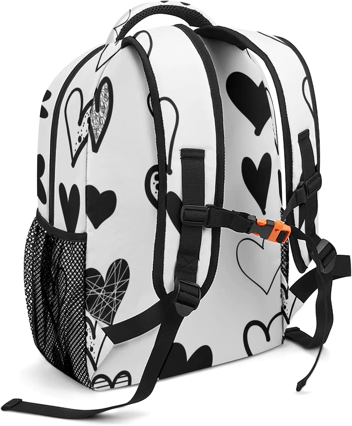 Hearts Kids Backpack, Student School Bags for Boys & Girls, Bookbags with Adjustable Strapfor Travel