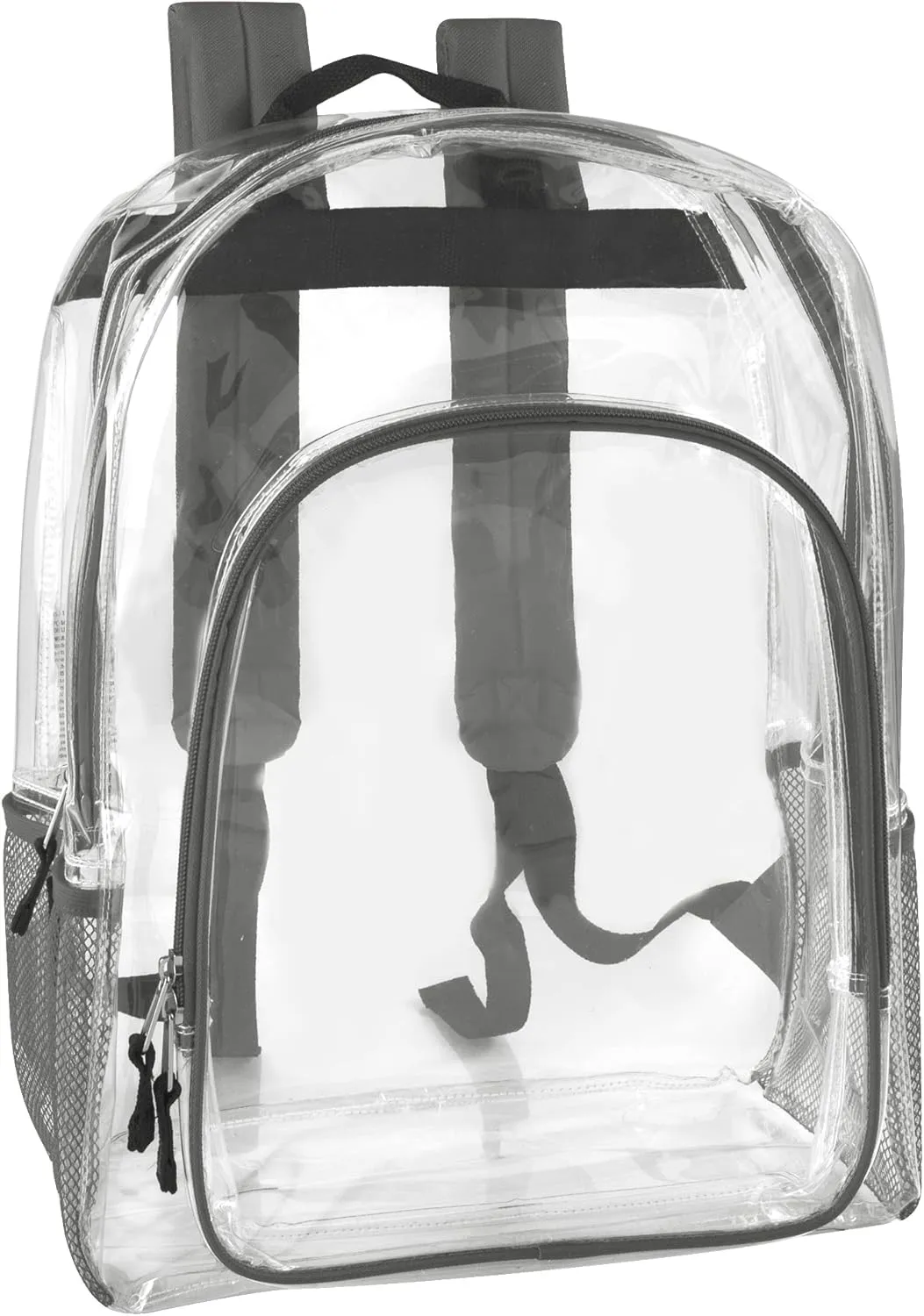 Heavy Duty Clear See Through Backpack | Transparent Clear Backpack Bags Stadium Approved for Women, Men, School, Travel