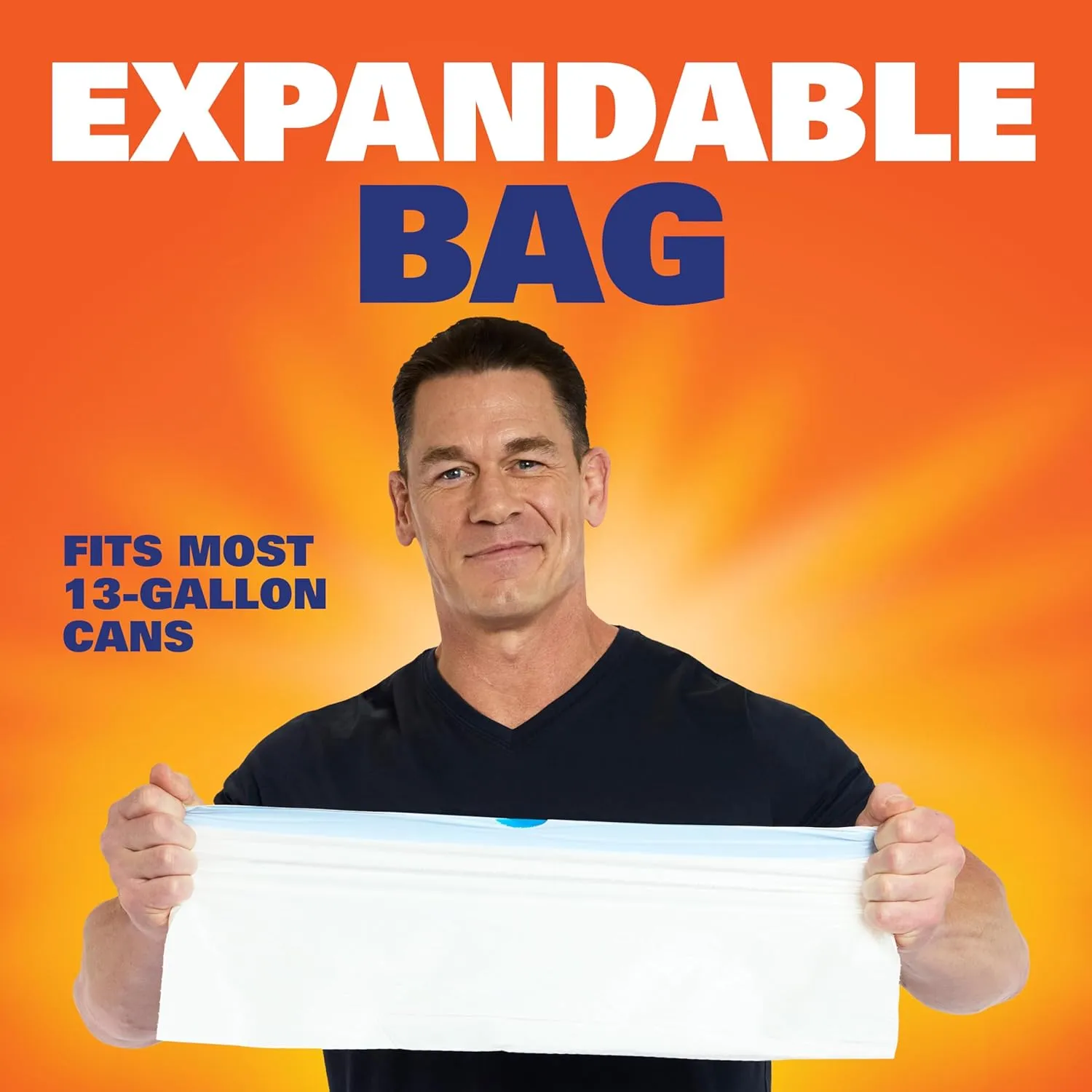 Hefty Ultra Strong 13 Gallon Trash Bags, Tall Kitchen Trash Bags 13 Gallon Size, Drawstring Closure, Continuous Odor Control, White, Clean Burst Scent, 80 Bags