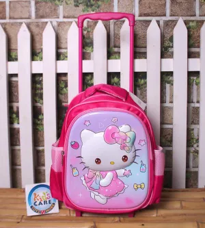 Hello Kitty Themed School Trolley Bag For KG-1 & KG-2 (13020N)