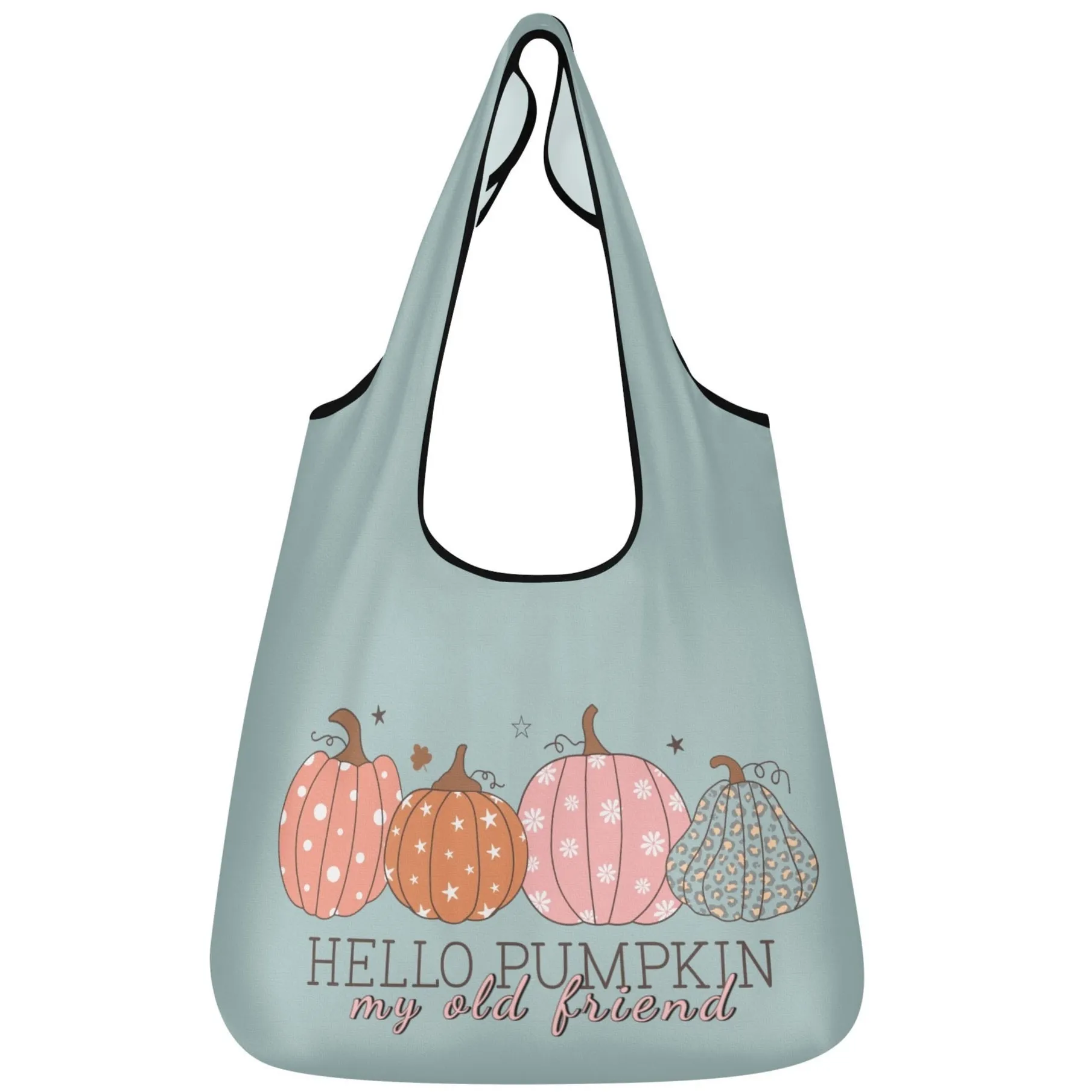 Hello Pumpkin My Old Friend | 3-Pack Grocery Bags - Durable, Reusable & Eco-Friendly