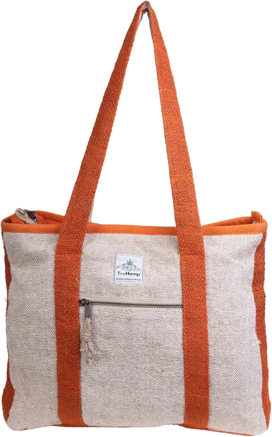 Hemp Corporate Tote Bag with with Cotton Lining | Spacious Work Bag Dual Compartments | 15L capacity