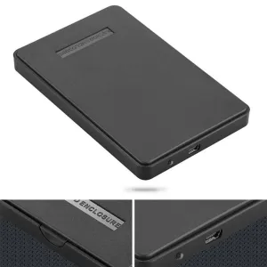High Quality ABS Plastic Slim Portable 2.5 HDD USB 2.0 Hard Drive External Enclosure 2.5 HDD Disk Box Cases laptop hard drive