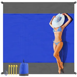 Hiking Picnic Lightweight Oversized Extra for Clean-lined Mat Sandproof Travel EASYFUN Beach Portable Blanket Beach Beach Nylon Large Mat Essentials Family Multi-functional Water Camping 210T Resistant Mat 79×83