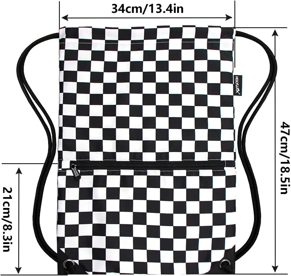 HOLYLUCK Drawstring Backpack Bag Sport Gym Sackpack