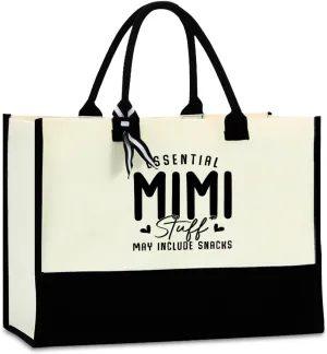 HOWDOUDO Grandma Mom Nana Mimi Gigi Granny Mum Oma Yaya Mamaw Abuela Grammy Nanny Gifts Humor Waterproof Big Tote Bag