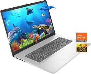 HP 17.3 Inch Laptop Business and Students Laptops, 17 in FHD Display, AMD Ryzen 5 Processor Beat i7-1165G7, Up to 4.3GHz, 32GB RAM, 1TB SSD, WiFi, HDMI, USB-C, Webcam, Win11, BWE Accessories