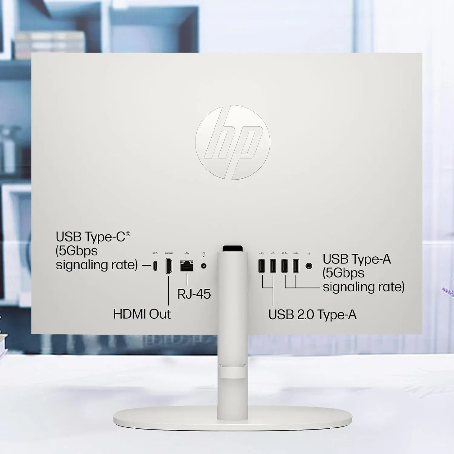 HP All-in-One Desktop Computer - with Office 2024 Lifetime, 21.5" FHD Display, HD Webcam, WiFi 6, Intel Celeron J4025, Windows 11 Pro w/Hoouwrd Computer Accessories (8 GB RAM | 512 GB SSD)