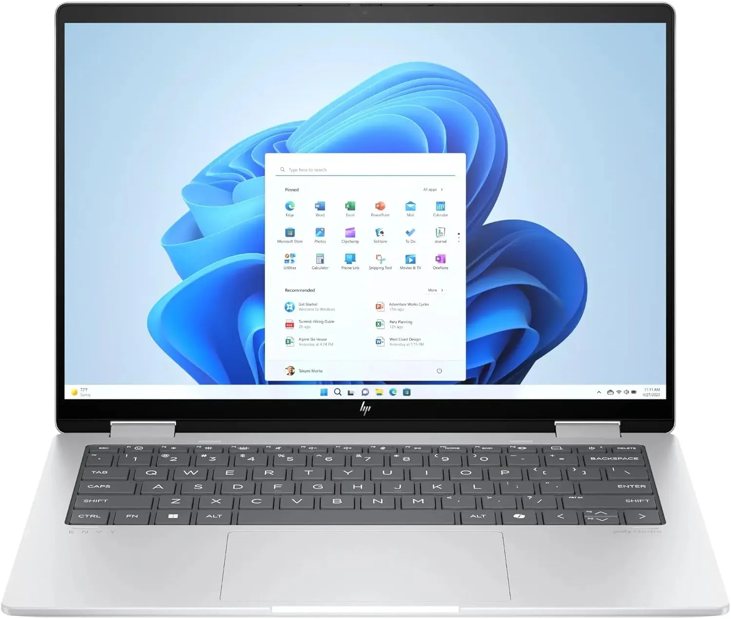 HP Envy 2-in-1 Laptop 2024 New, 14" WUXGA IPS Touchscreen ~ AMD Ryzen 7 8840HS 8-Core ~ AMD Radeon Graphics ~ 16GB LPDDR5~1TB SSD ~ Backlit Keyboard ~ Wi-Fi 6E ~ Win11 Home WWC 32GB USB