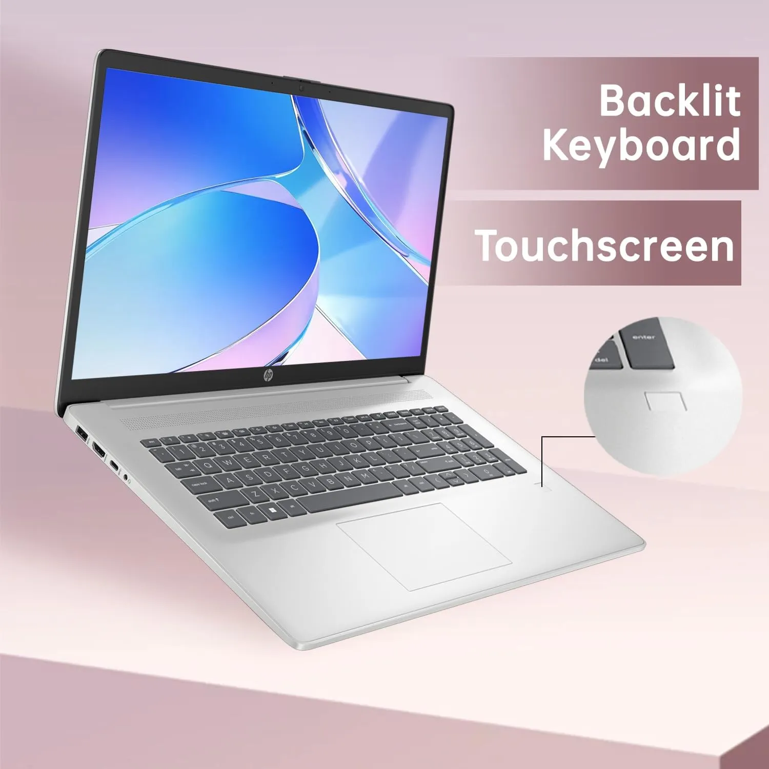 HP Essential 17.3 Copilot Ai Laptop | 17.3" HD  Touchscreen | Intel Core i5-1334U | 32GB RAM | 2TB SSD | Fingerprint | HDMI | Wi-Fi 6 | Windows 11 Home | Bundle with ADATA 512GB External SSD