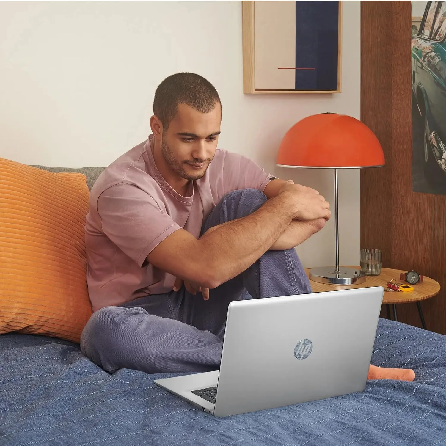 HP High-Performance Daily Use Laptop, 17.3" FHD Display, AMD Ryzen 5 7430U, 16GB RAM, 512GB SSD, Wi-Fi 6, Webcam, HDMI, Windows 11 Home, Silver, Bundle with Thunderobot Ergonomic Wireless Mouse