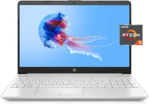 HP Pavilion 15.6" HD Laptop, AMD Ryzen 3 3250U (Up to 3.5GHz, Beats i7-7600U), Long Battery Life, Webcam, Video Conferencing, Bluetooth, HDMI, WiFi, Windows 11 (16GB RAM | 1TB SSD)