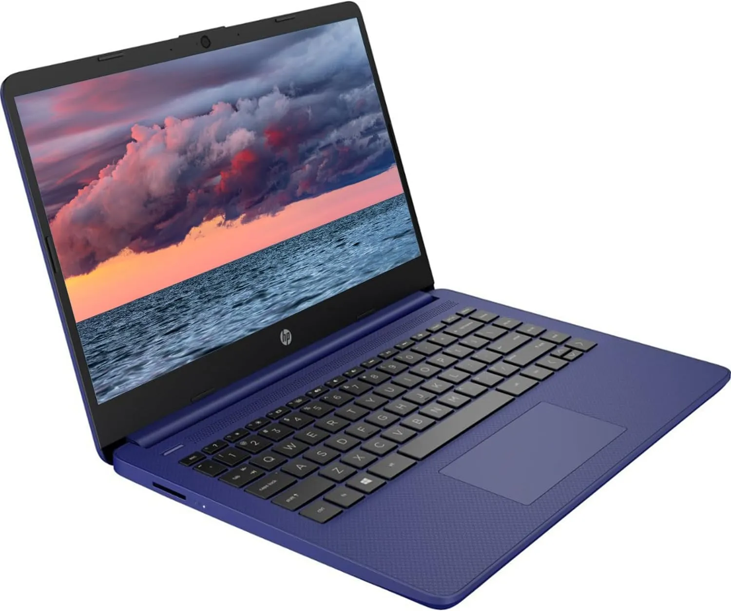HP Portable Laptop, Student and Business, 14" HD Display, Intel Quad-Core N4120, 8GB DDR4 RAM, 64GB eMMC, 1 Year Office 365, Webcam, SD Card Reader, HDMI, Wi-Fi, Windows 11 Home, Blue, KKE Mousepad