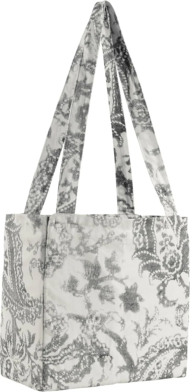 HPD Half Price Drapes Reusable Grocery Shopping Bags, 2 Pack 100% CottonTwill Tote Bags