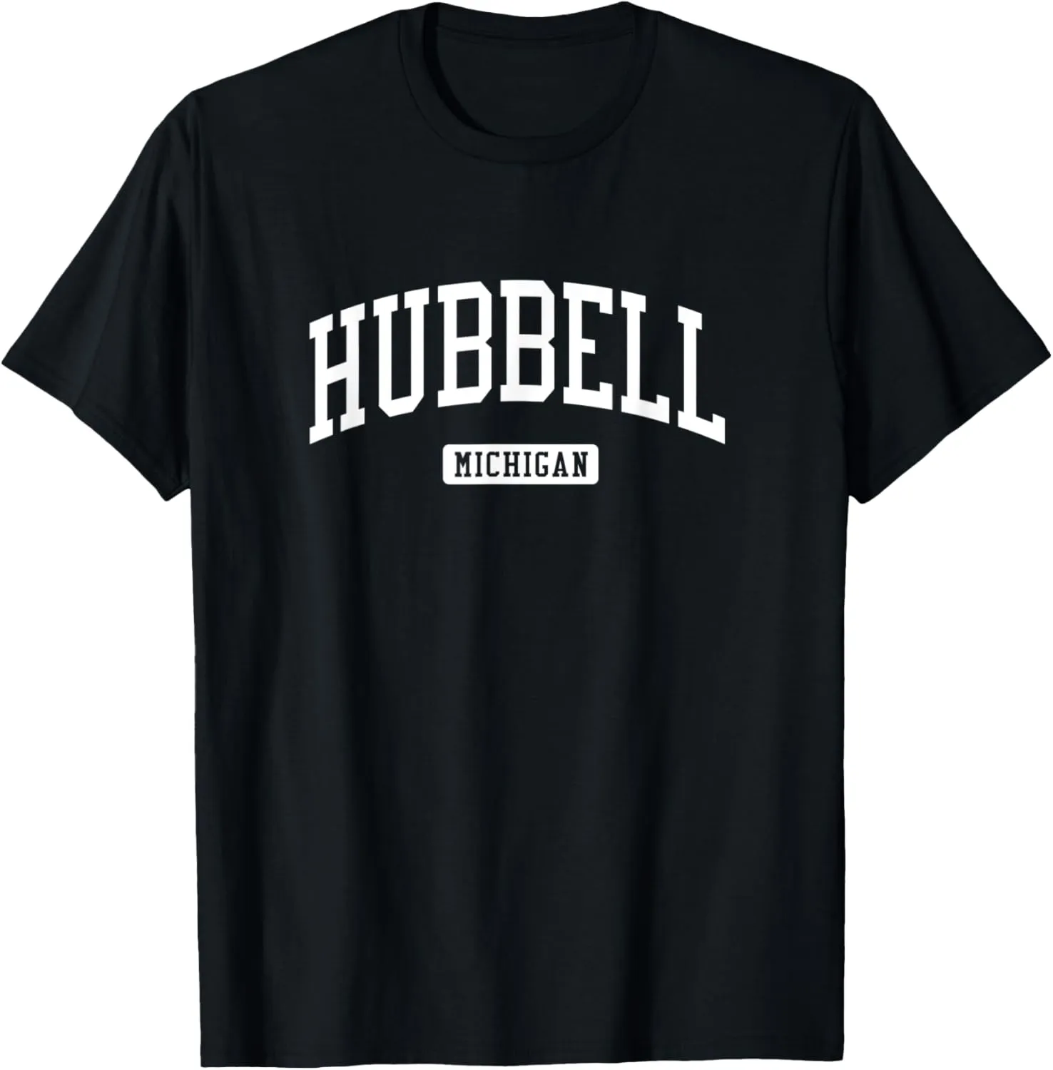 Hubbell Michigan MI Vintage Athletic Sports Design T-Shirt
