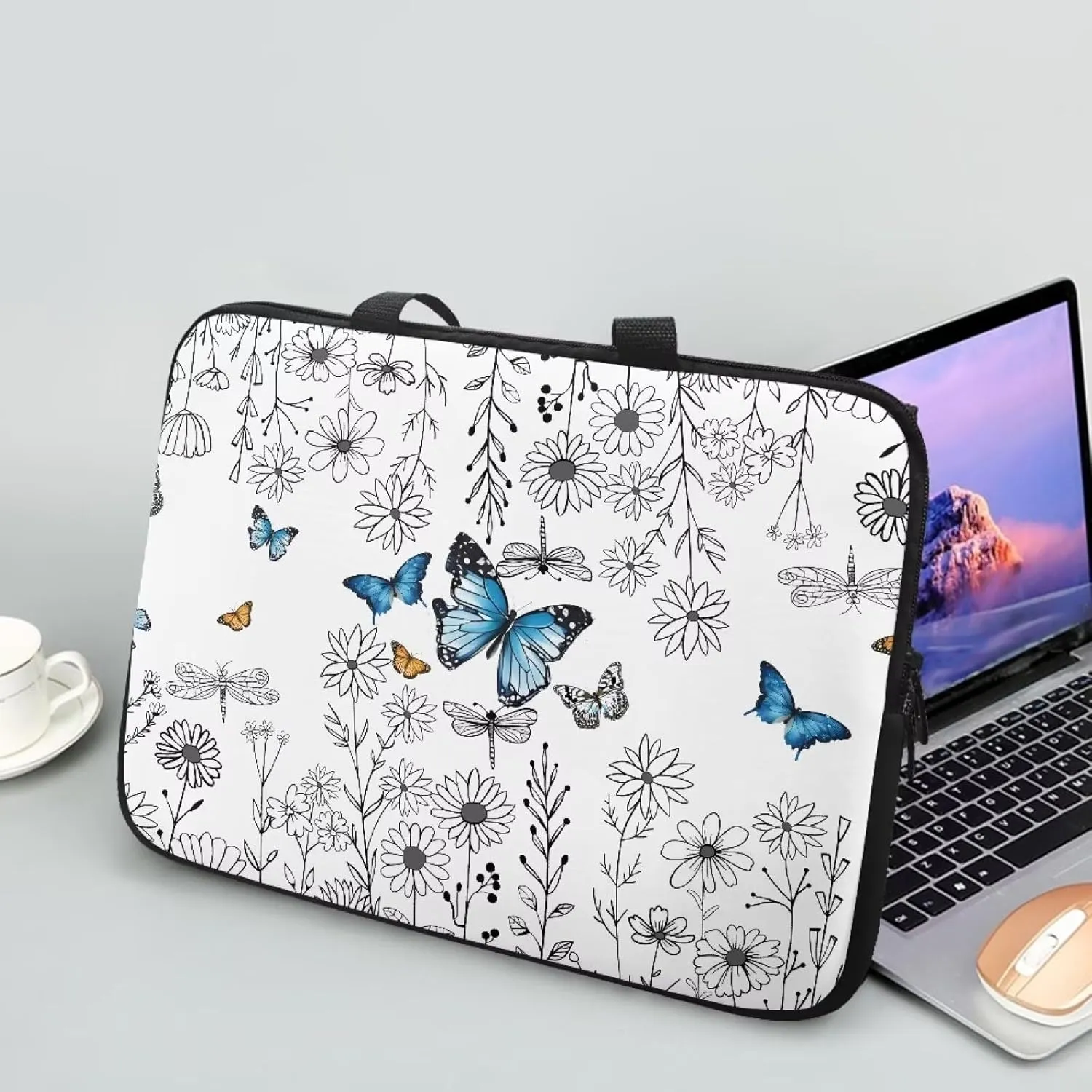 HUGS IDEA Laptop Bag BriefcasePortable Computer Messenger Bag Handbag Carrying Case for Office