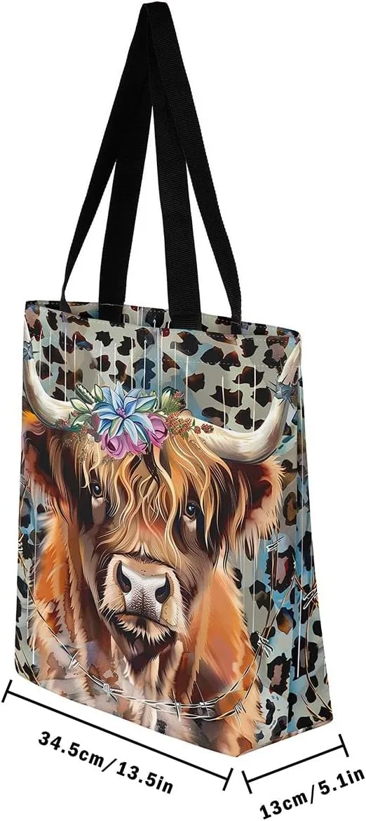 Hummingbird Canvas Tote Bag,Lovely Bird Wildlife Beach Bag Floral Botanical Jungle Leaf Grocery Shoulder Bag