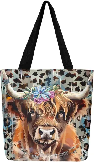 Hummingbird Canvas Tote Bag,Lovely Bird Wildlife Beach Bag Floral Botanical Jungle Leaf Grocery Shoulder Bag
