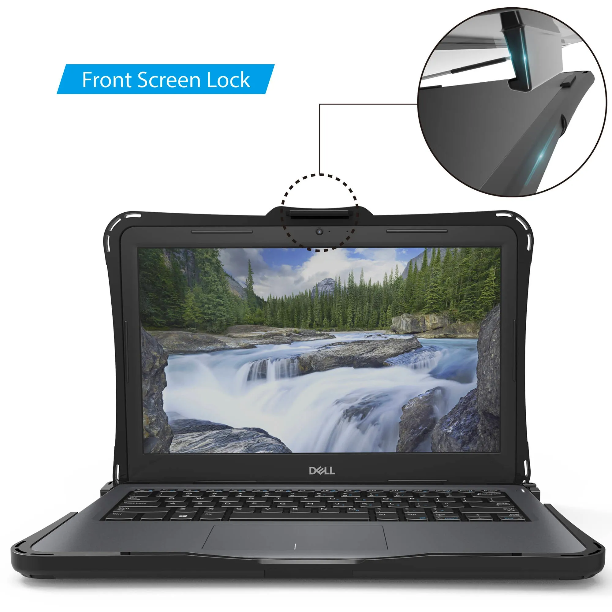 iBenzer Hexpact Case for Dell 11" Chromebook 3110/3100 2-in-1 (Black)