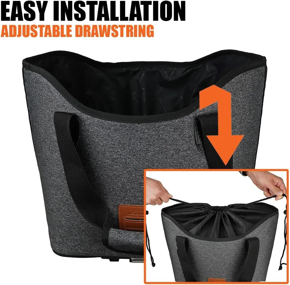 Ibera MIK Shopping Bag - Durable, Foldable, and Spacious Reusable Tote for Grocery Shopping - Reinforced Handles and Eco-Friendly Design (COMPATIBLE WITH MIK RACKS ONLY)