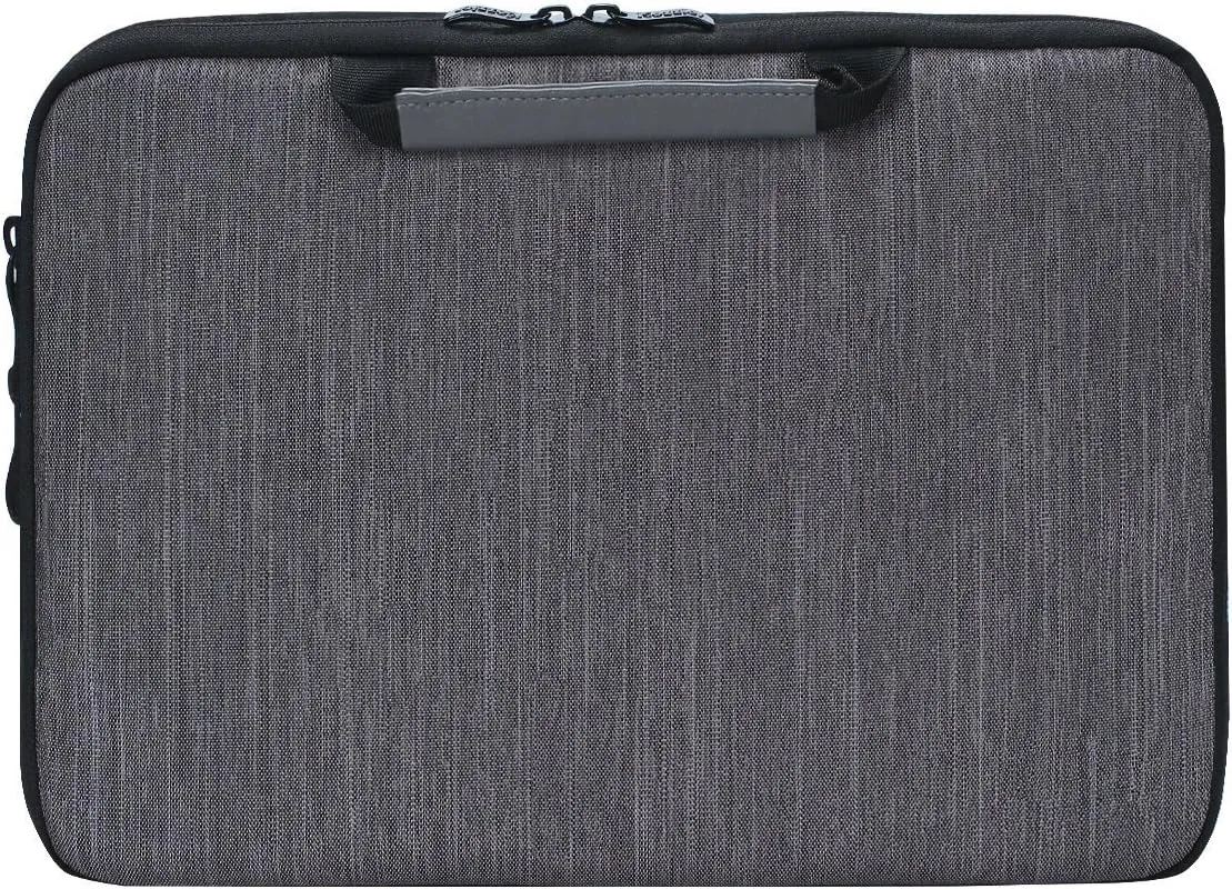 iCozzier 15-15.6 Inch Handle Electronic Accessories Strap Laptop Sleeve Case Bag Protective Bag for 15" MacBook Air/MacBook Pro/Pro Retina Sleeve – Grey
