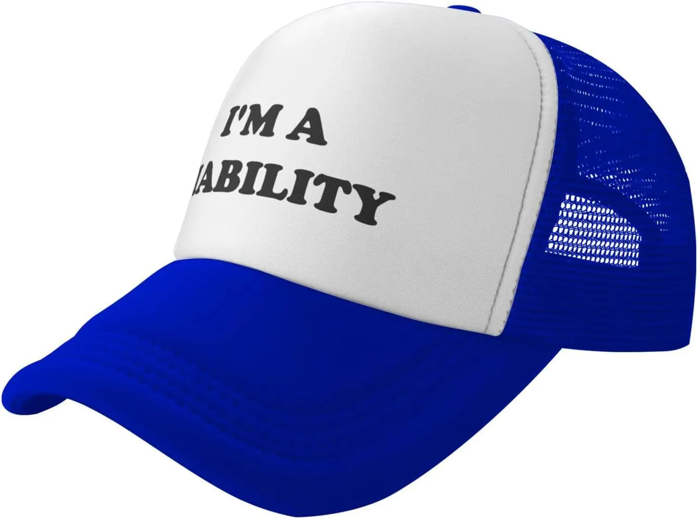 I'm A Liability Hat Funny Trucker Hats Adjustable Classic Fishing Cap for Men and Women Black