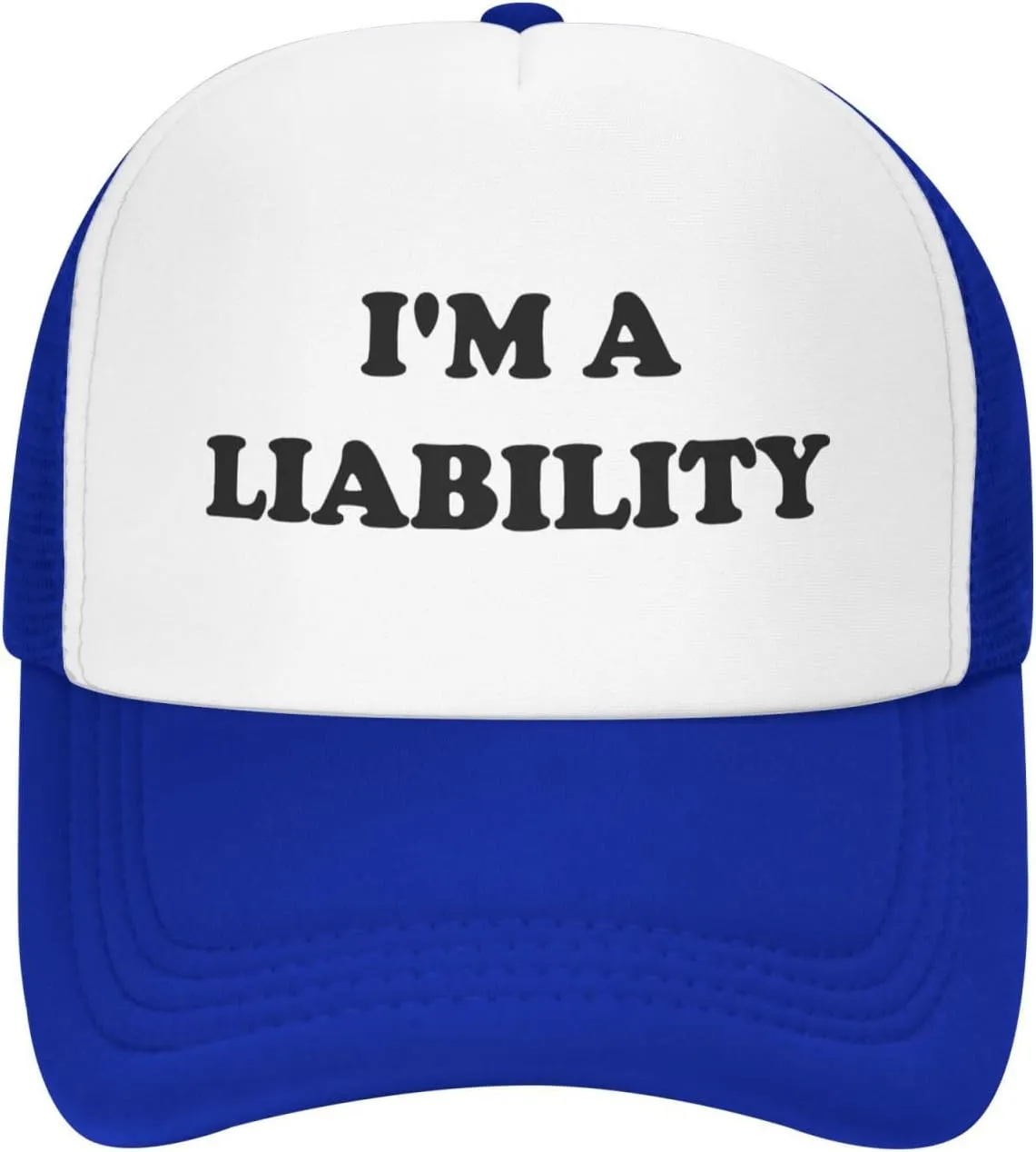 I'm A Liability Hat Funny Trucker Hats Adjustable Classic Fishing Cap for Men and Women Black