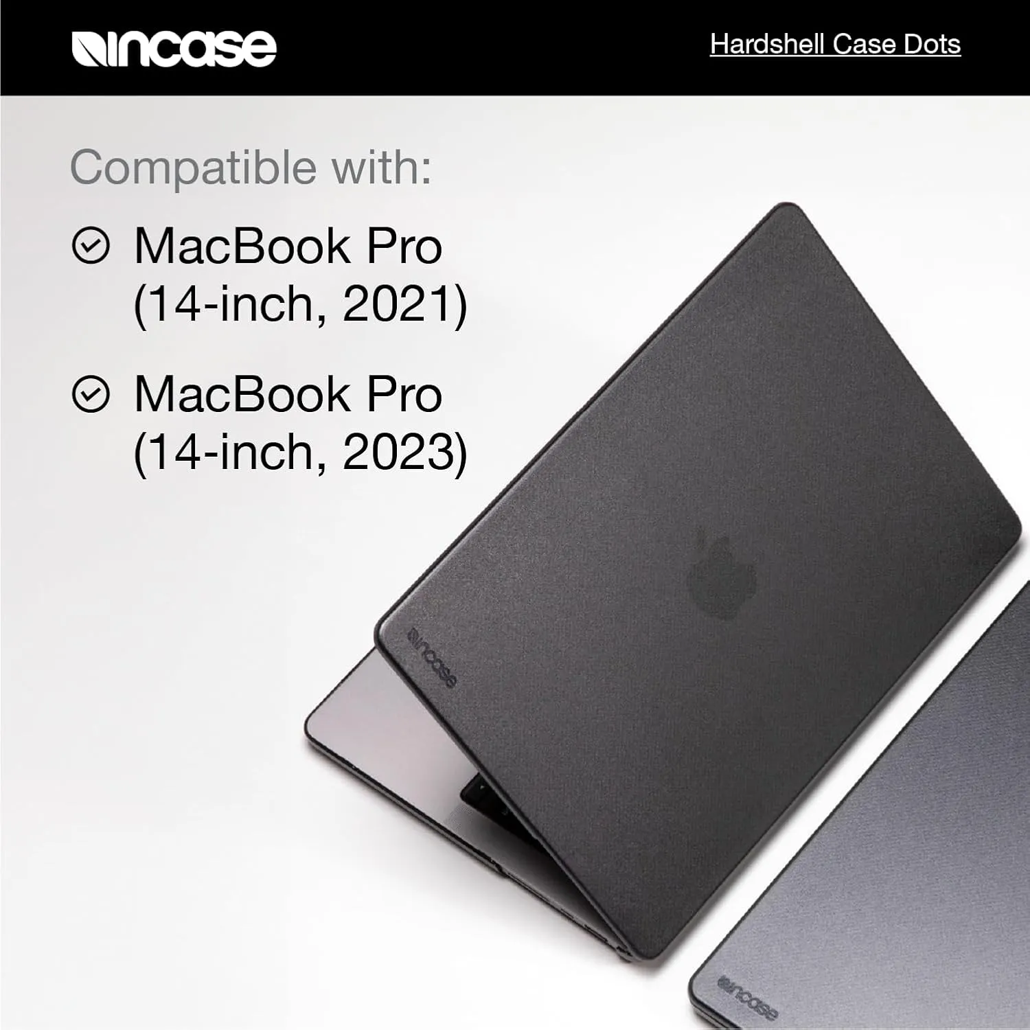 Incase Dots Hardshell with Makrolon® - MacBook Pro 14 inch Case - 2024, 2023, 2022, 2021, M4, M3, M2, M1 - MacBook Case, Laptop Cover, Protective Hard Shell, Scratch Resistant, Lightweight - Clear