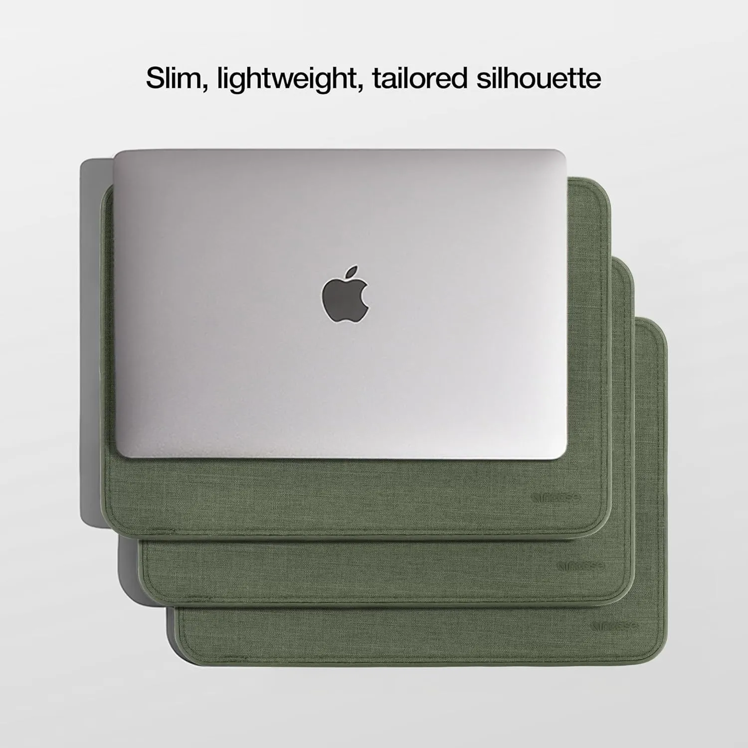 Incase ICON Sleeve with Woolenex - MacBook Pro 14 inch Case - 2024, 2023, 2022, 2021, M4, M3, M2, M1 - Fitted MacBook Case, Laptop Sleeve, Hard Cover, Durable, Lightweight - Huntmaster Green