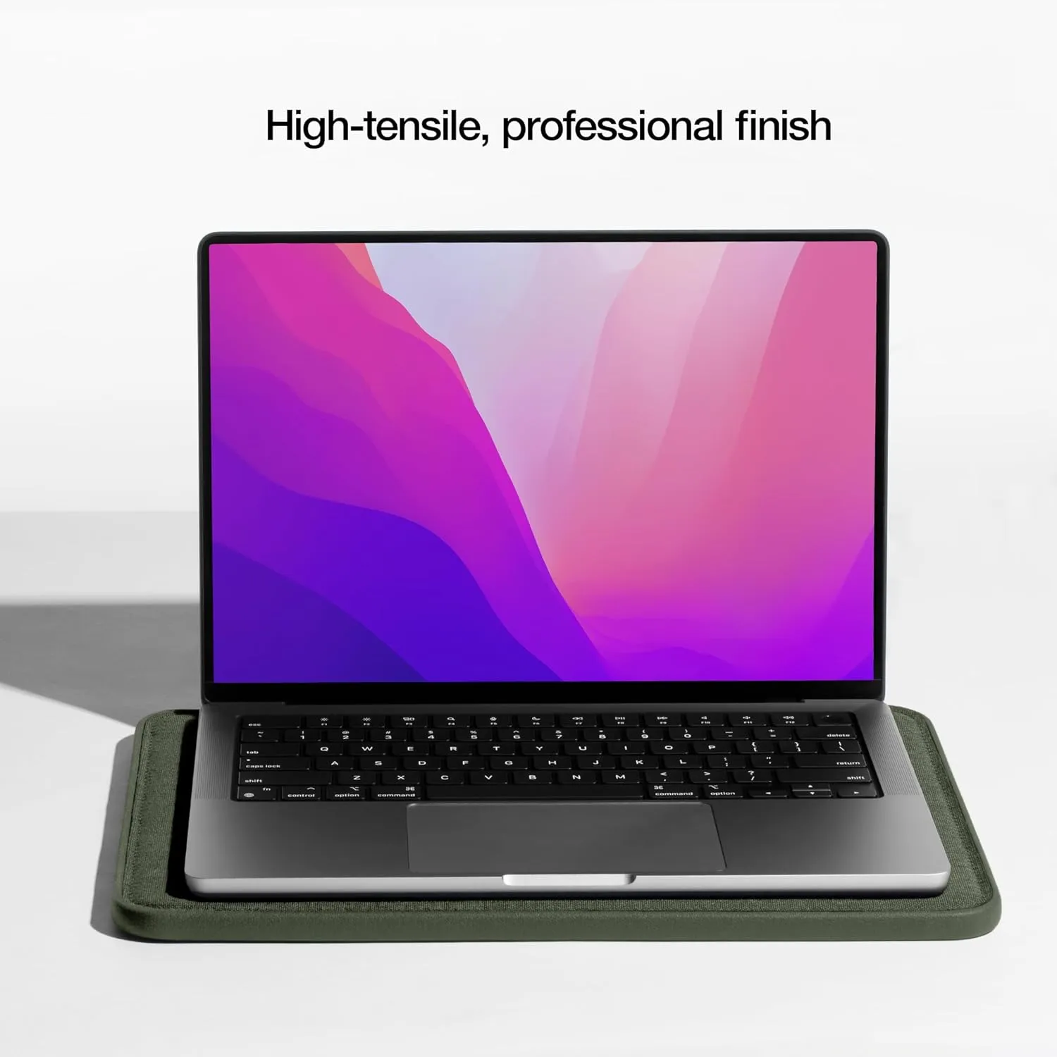 Incase ICON Sleeve with Woolenex - MacBook Pro 14 inch Case - 2024, 2023, 2022, 2021, M4, M3, M2, M1 - Fitted MacBook Case, Laptop Sleeve, Hard Cover, Durable, Lightweight - Huntmaster Green