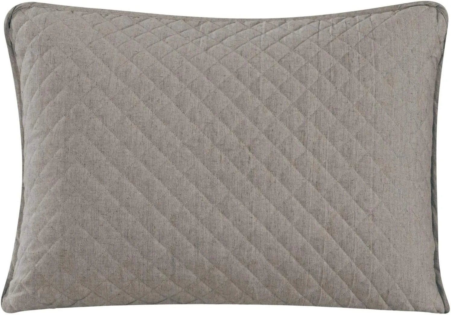 Indigo Hill by HiEnd Accents Anna Diamond Quilted Coverlet Set with Pillow Shams, Taupe Solid Color, King Size, Rustic Traditional Farmhouse Style Bedding Set, 1 Bedspread and 2 Pillow Cases