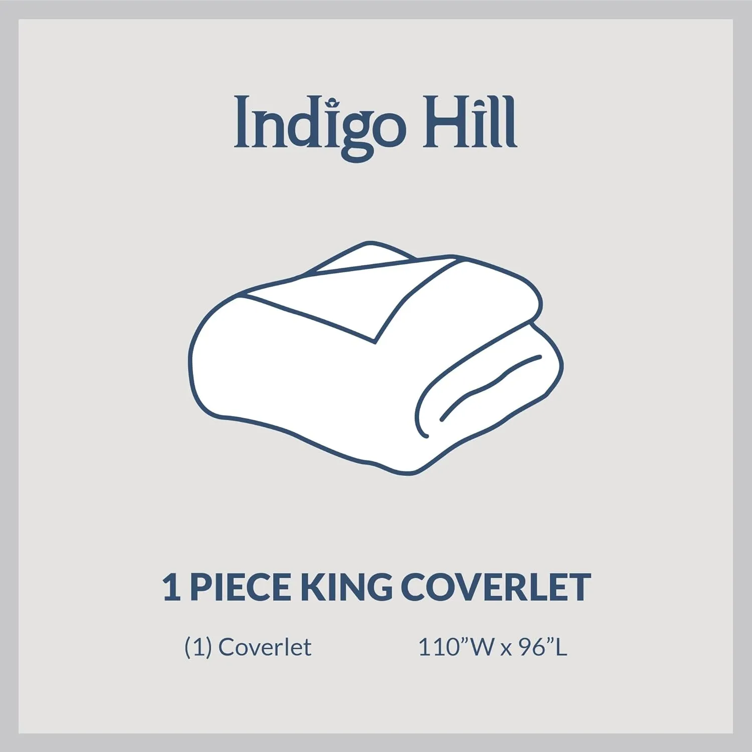 Indigo Hill by HiEnd Accents Anna Diamond Quilted Coverlet Set with Pillow Shams, Taupe Solid Color, King Size, Rustic Traditional Farmhouse Style Bedding Set, 1 Bedspread and 2 Pillow Cases