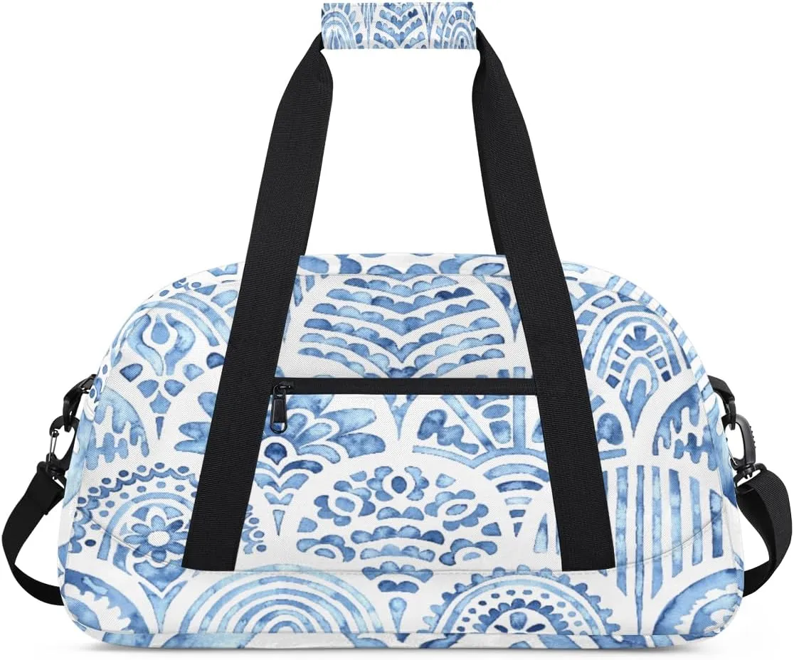 Ink Tropical Flora Kids Duffle Bag for Kids Boys Girls Overnight Travel Bag Kids Duffel Bags Ballet Weekender Bag for School Gym Sport Sleepover Bag