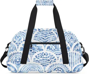 Ink Tropical Flora Kids Duffle Bag for Kids Boys Girls Overnight Travel Bag Kids Duffel Bags Ballet Weekender Bag for School Gym Sport Sleepover Bag