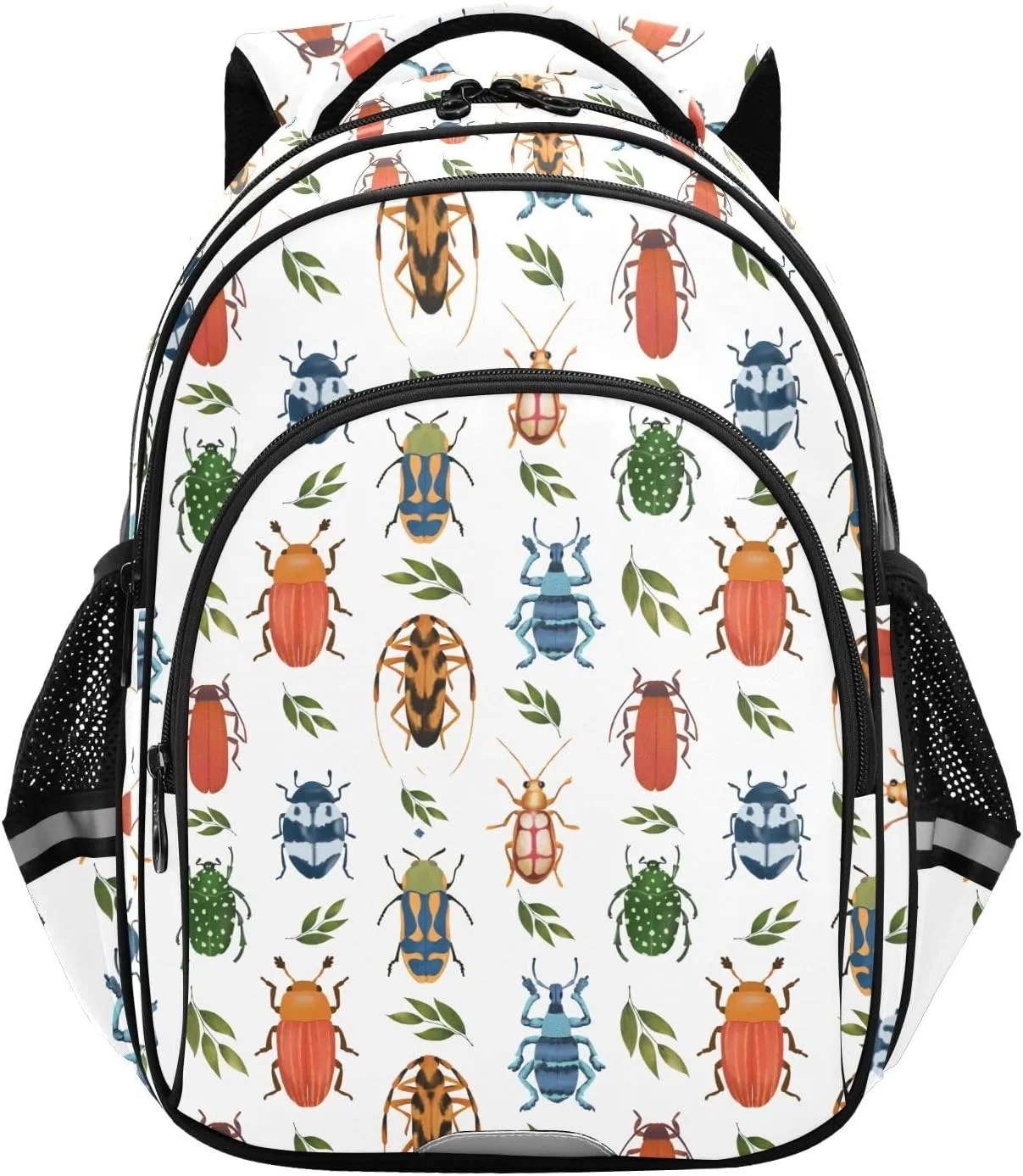 Insects Beetles Pattern Backpack for Kids Elementary School Bag Boys Girls Bookbag Travel Backpack Daypack