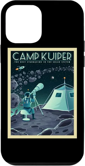 iPhone 12 mini Retro Space Tourism Camp Kuiper Belt Camping Stargazing Case