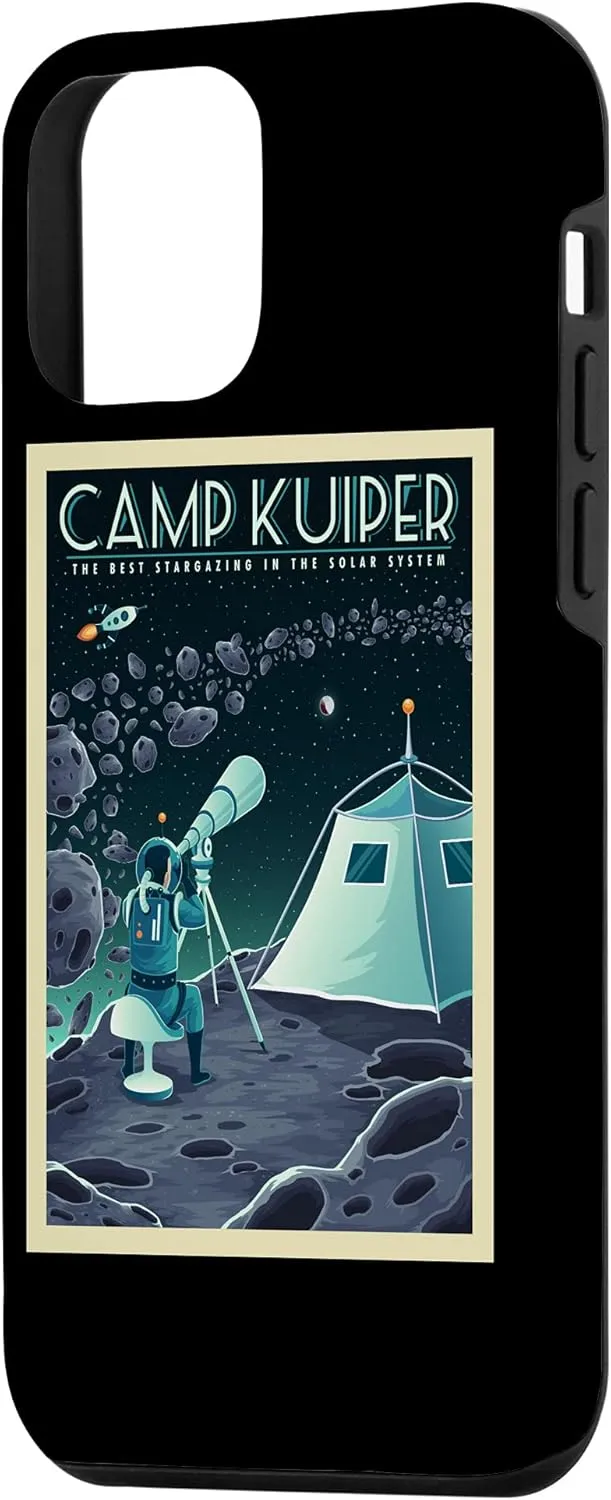 iPhone 12 mini Retro Space Tourism Camp Kuiper Belt Camping Stargazing Case
