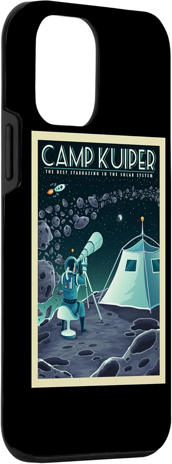 iPhone 12 mini Retro Space Tourism Camp Kuiper Belt Camping Stargazing Case