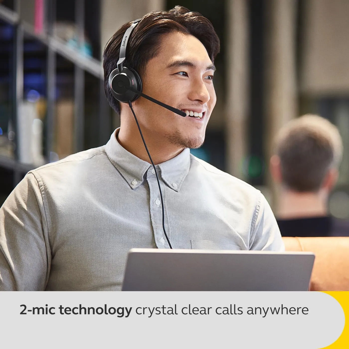 Jabra Evolve2 30 SE Wired Noise-Cancelling Mono Headset with 2-Microphone Call Technology and USB-A Cable - MS Teams Certified, Works with All Other Platforms - Black