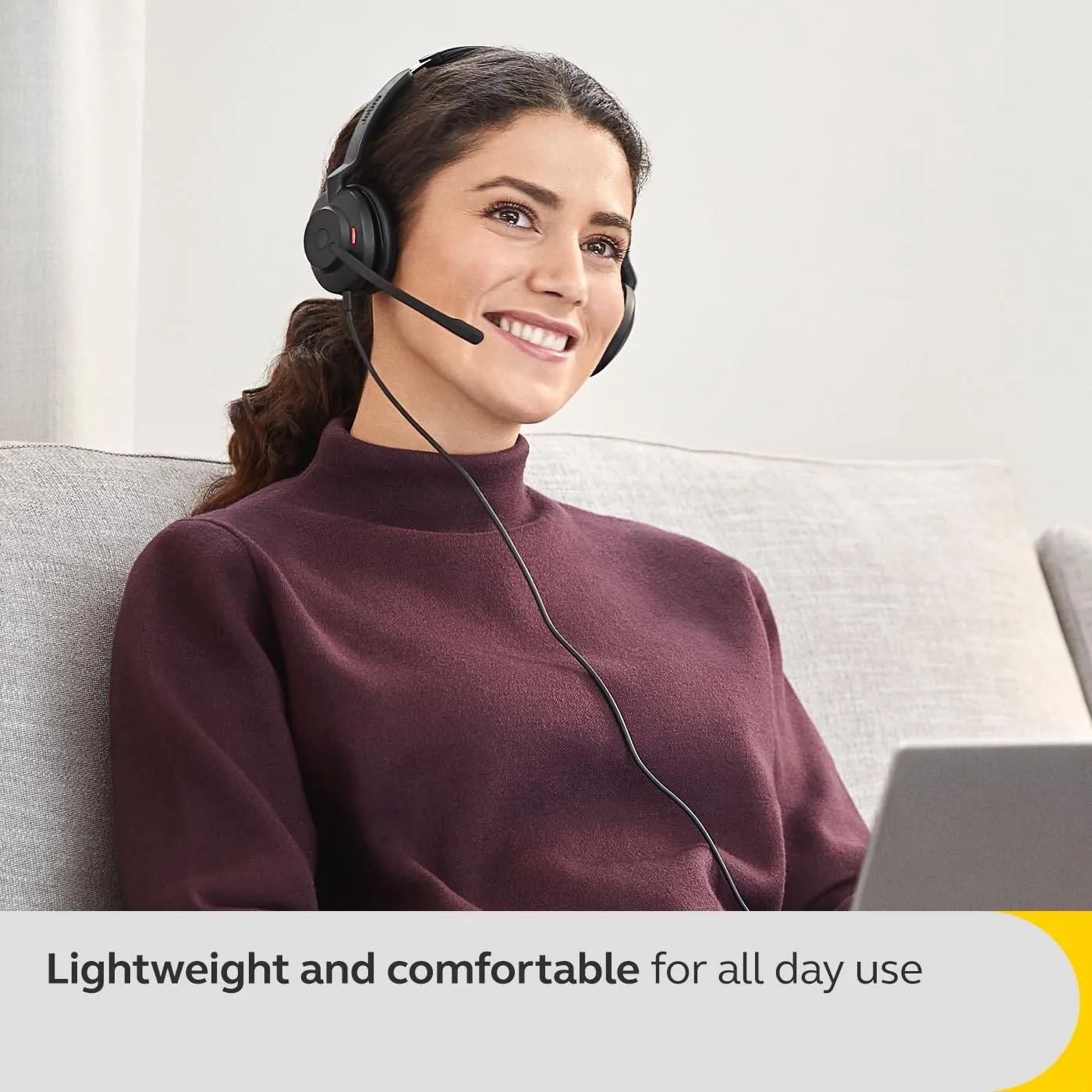 Jabra Evolve2 30 SE Wired Noise-Cancelling Mono Headset with 2-Microphone Call Technology and USB-A Cable - MS Teams Certified, Works with All Other Platforms - Black