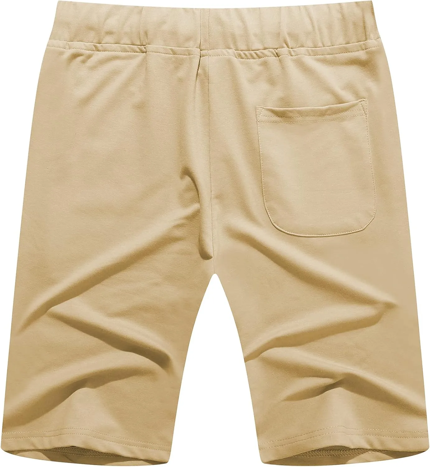 Janmid Men's Casual Shorts Elastic Jogger Gym Active Pocket Shorts