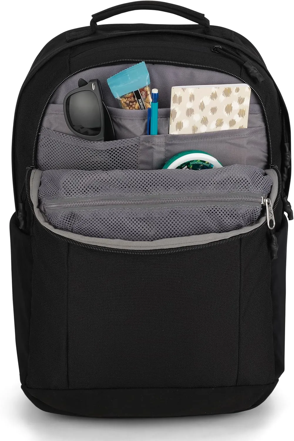 JanSport Landings Pack – Large Backpack with Soft Back Panel, Dual Water Bottle Pockets, 15-Inch Padded Laptop Compartment, Black