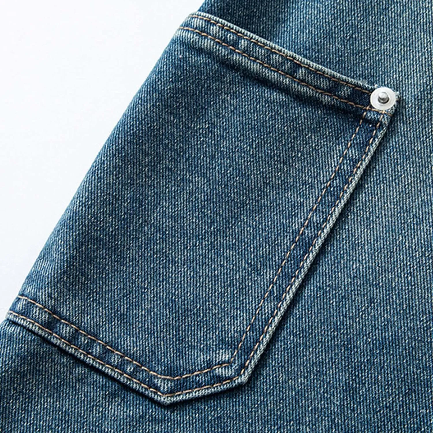 Jean Shorts Men Casual Drawstring Elastic Waist Shorts Wide Leg Plus Size Short Pants Fashion Clothes 2025 Summer
