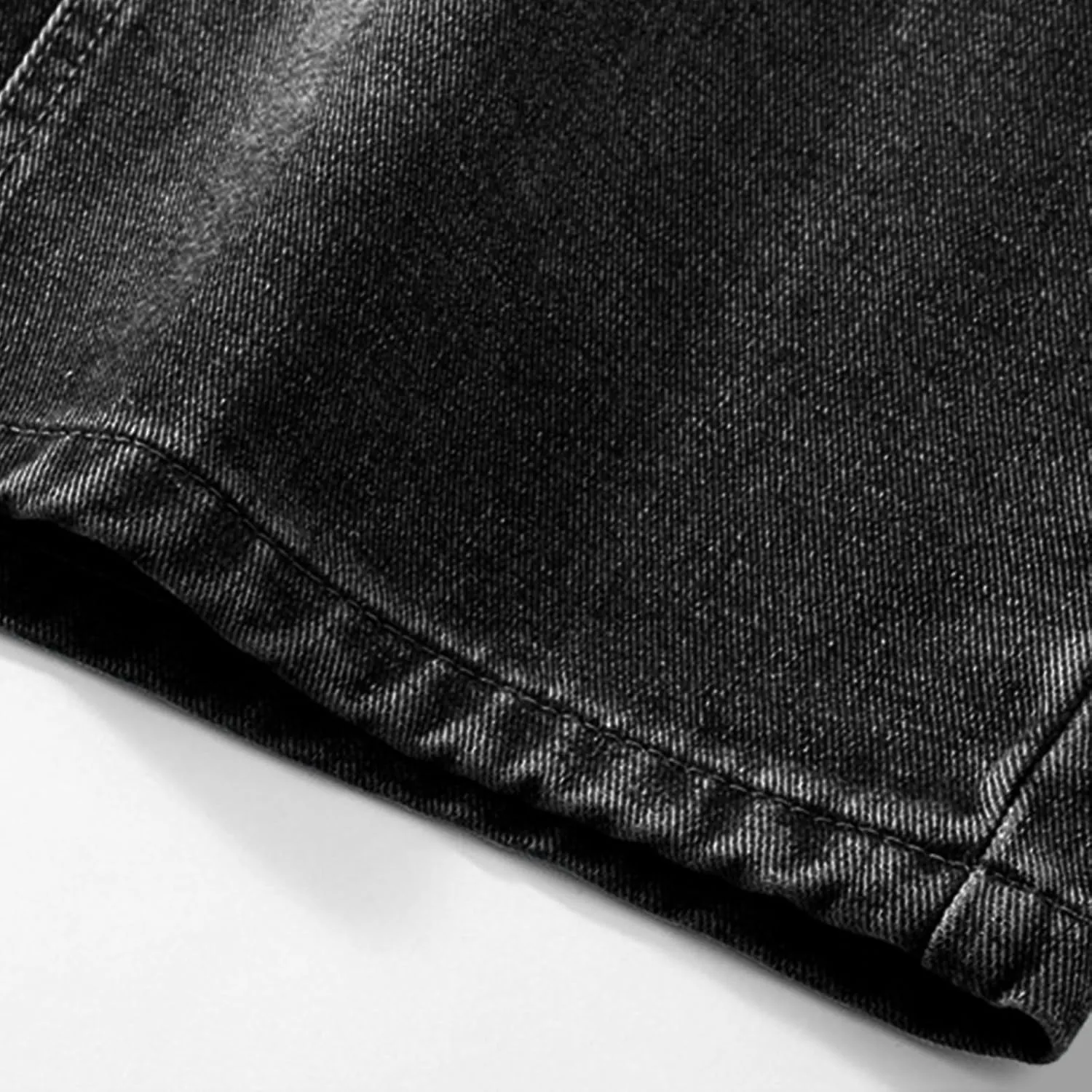 Jean Shorts Men Casual Drawstring Elastic Waist Shorts Wide Leg Plus Size Short Pants Fashion Clothes 2025 Summer