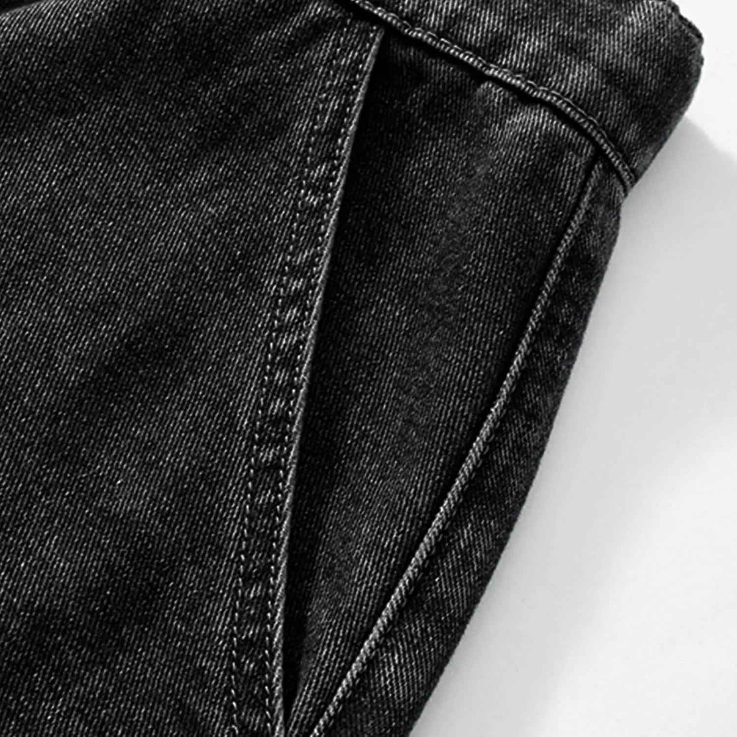Jean Shorts Men Casual Drawstring Elastic Waist Shorts Wide Leg Plus Size Short Pants Fashion Clothes 2025 Summer