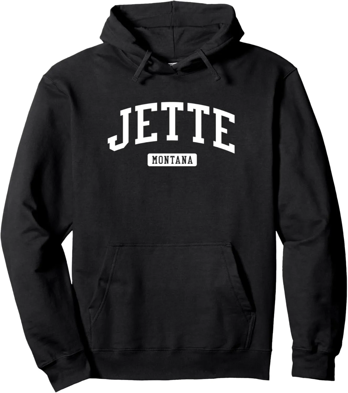 Jette Montana MT Vintage Athletic Sports Design Pullover Hoodie
