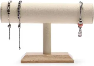 Jewelry Organizer T Shape Velvet Jewelry Display Stand Detachable Bracelet Watch Holder Necklace Holder Dresser Storage Jewelry Tower Room Decor Aesthetic (Color : A)