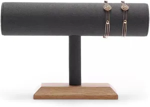 Jewelry Organizer T Shape Velvet Jewelry Display Stand Detachable Bracelet Watch Holder Necklace Holder Dresser Storage Jewelry Tower Room Decor Aesthetic (Color : B)