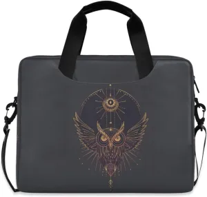 JIPONI Mythical Owl Laptop Bag For Women Men, 15.6 16 IN Tote Work bags, Briefcase Messenger Computer Case